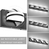 Aipsun 4 Lights Dimmable Modern Black Vanity Light Up and