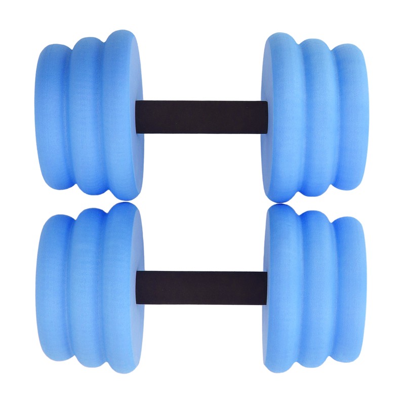 2pcs Floating Dumbbell EVA Thread Design Aquatic Exercise Dumbbell for