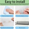 12 Pack Shower Caddy Adhesive Replacement Hooks Transparent Strong Waterproof