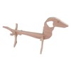 Dachshund Dog Shaped Wine Rack Wooden Wine Bottle Display Stand