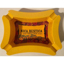 Drew Estate Nica Rustica Cigars Ashtray - Yellow Melamine