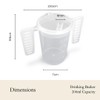 Cup with Wing Handle and Drinking Lid - Pack of
