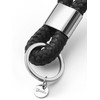 Key pendant with silver metal in maritime design made of