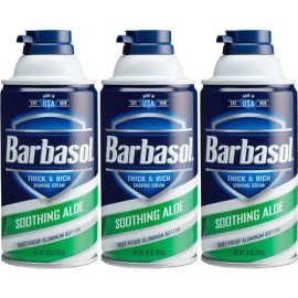 3pz Espuma De Afeitar Barbasol Soothing Aloe 283g