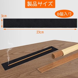 Horizontal Incense Burner, Non-Flammable Cotton, Fireproof Cotton, Incense Mat for Incense Burners, Heat Resistant, Mosquito Trap Incense Holder, Non-Flammable Mat, Fireproof Felt, Set of 6