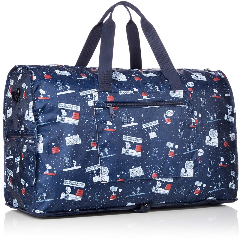 Hapitas Folding Boston Bag, Large Size, Carry-on, Wide Patterns, 15.0