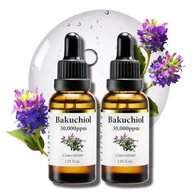 Concentrado de bakuchiol coreano en suero, 30 000 ppm, alternativa al retinol de alta potencia, reducción de arrugas, reafirmación y suavizado de la p