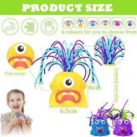 Screaming Monster Toys,Novelty Funny Hair Pulling Screaming Toy,Pull It Hair Stress Relief Sensory Autism Toy,Hair Pulling Monster Fidget Toy for Adults,Kids Christmas Stocking Fillers,Birthday Gifts