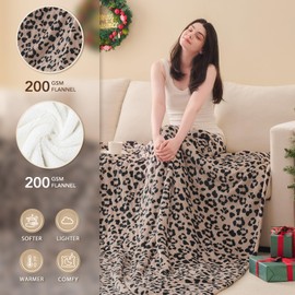 Homemate Heated Blanket Electric King Size - 100“x90“ Heating Blanket with 10 Fast Heat Levels 8 Hours Auto Off Ultra Soft Cozy Flannel Over-Heated Protection ETL Certification Keep Warming in Home