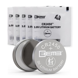 EEMB CR2450 Battery CR 2450 3v Lithium Coin Cell Batteries Long Lasting Power 650mAh for Car Key Fobs, Car Remote, Watches, Flameless Candles & Smart Devices (5 Pack)