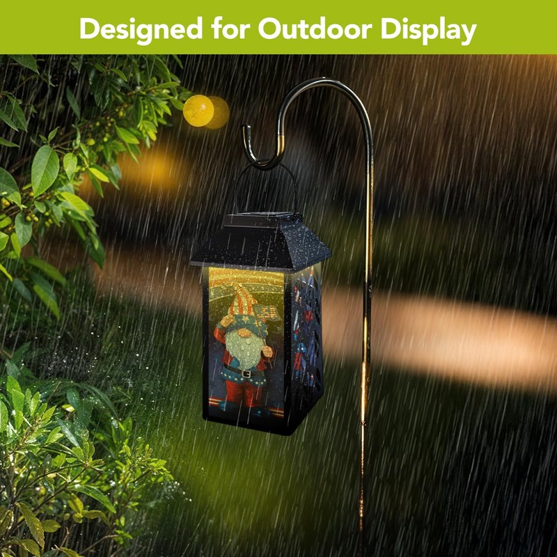 Briarwood Lane Patriotic Gnomes Solar Lantern