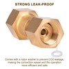 GRYVOZE CGA-320 to CGA-580 Adapter, Carbon Dioxide Bottom to Argon