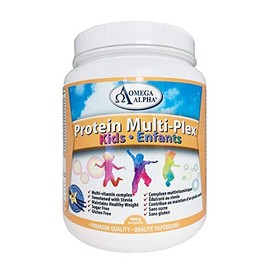Omega Alpha Protein Multi-Plex for Kids 400g Vanilla Flavour Helps to Build Strong Bones and Teeth