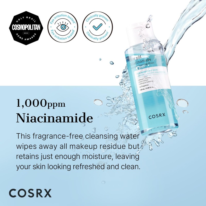 COSRX Low pH Niacinamide Micellar Cleansing Water Daily Mild Facial