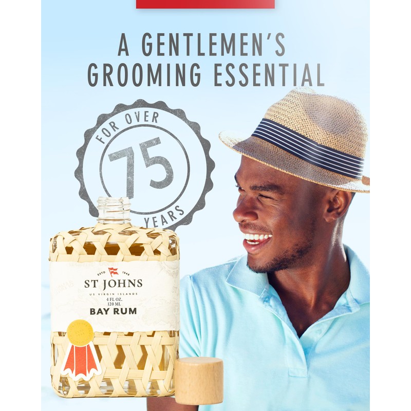 St. John Bay Rum Aftershave and Cologne | Made with