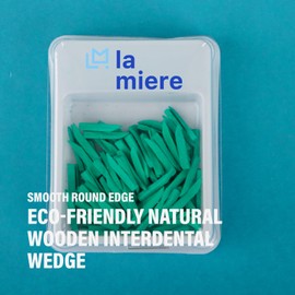 LA MIERE 100Pcs/Box Wooden Wedges, Disposable Fixing Wedge, Strong Wooden Wedges, Anatomically, Extra Small Teal 10mm