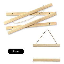 Poster Strip, Magnetic Painting Frame, Modern Magnetic Wooden Frame, Magnetic Poster Rail, Poster Rail, Magnetic Poster Rail for Hanging Posters, Used for DIY Wall Art, 21 cm