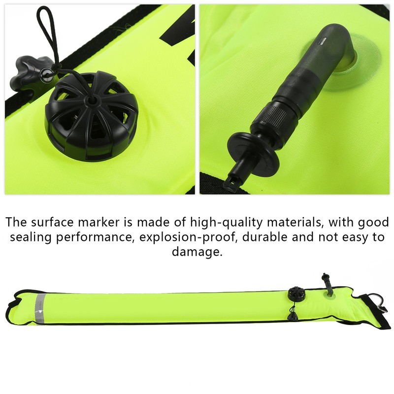 Diving Surface Marker Buoy Floating Diving Equipment Safety Gear Inflatable