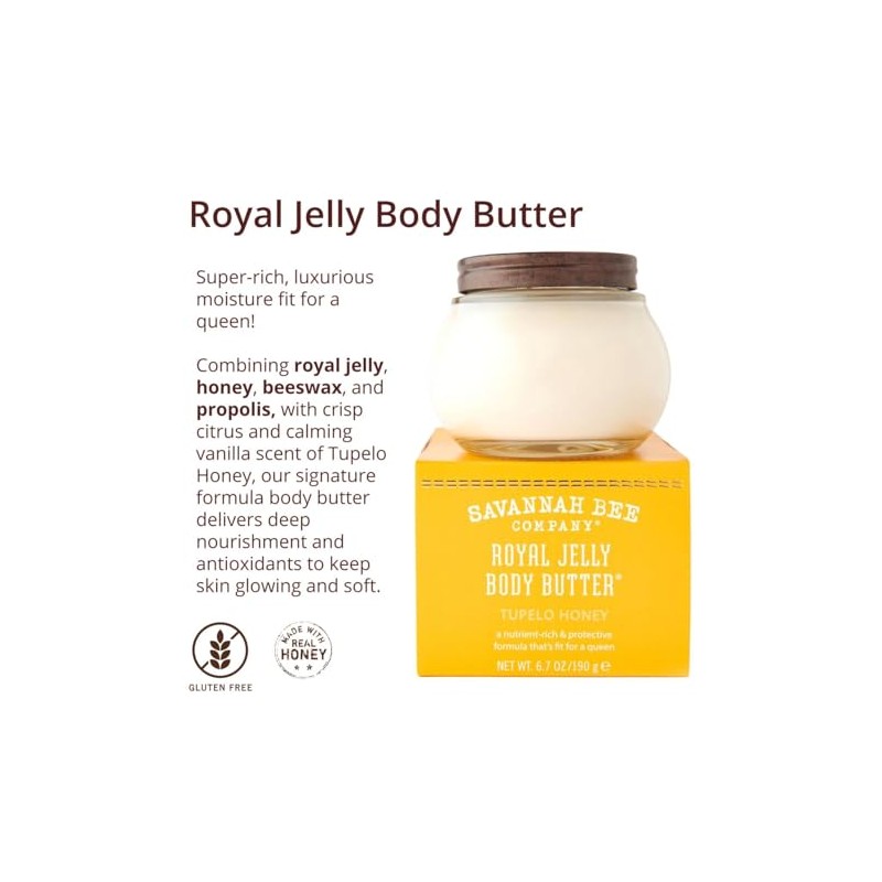 Royal Jelly Body Butter Tupelo Honey 6.7oz