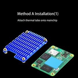 GLOTRENDS Aluminum Heatsink for CM4 Motherboard (Raspberry Pi Compute Module) (Blue)