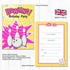 Olivia Samuel 20 x Girls Bowling Birthday Party Invites -