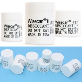Wisesorb 1 Gram 1000 Pack Silica Gel Canister, Desiccant Canister, Silica Gel Capsules, Desiccant Capsules, Moisture Absorbers for Food Storage, Food Safe Dehumidifiers Wisecan