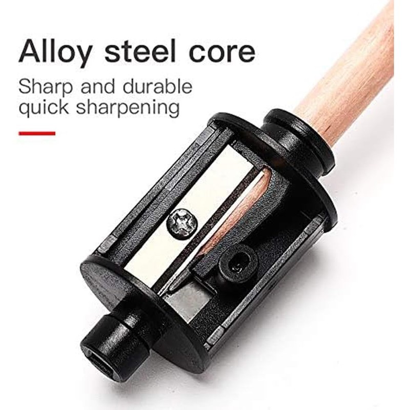 High-Speed Automatic Pencil Sharpener, Black Portable Battery-Powered Colored Pencils Sharpener
