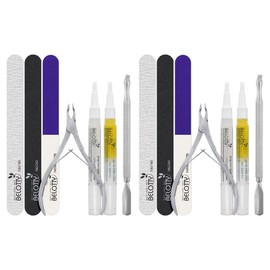 Bellotti professional all-in-one nail care set PRO KIT, nipper 1p + pusher 1p + remover pen 1p + serum pen 1p + file 2p + buffer 1p, 2 sets / 벨로티 전문가용 올인원 네일케어 세트 PRO KIT, 니퍼1p + 푸셔1p + 리무버펜1p + 세럼펜1p + 파일 2p + 버퍼1p, 2세트