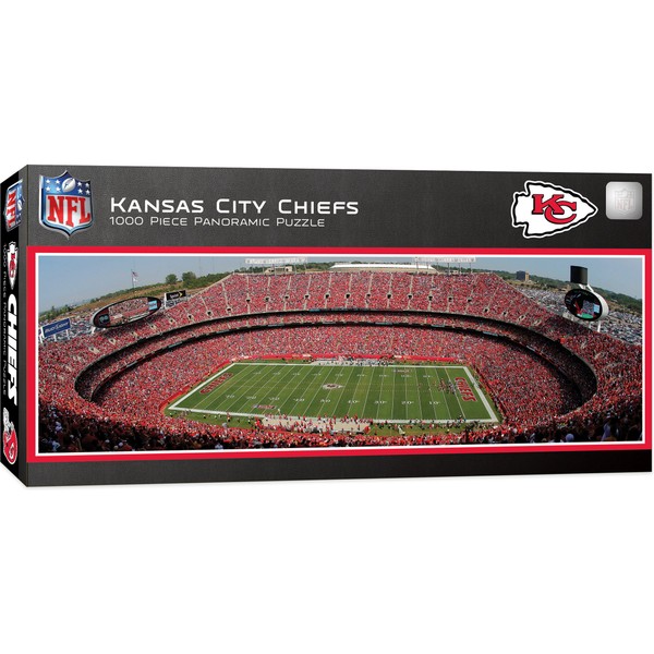MasterPieces NFL Panoramics 1000 Puzzles Collection - Kansas City Chiefs NFL Panoramics 1000 Piece Jigsaw Puzzle