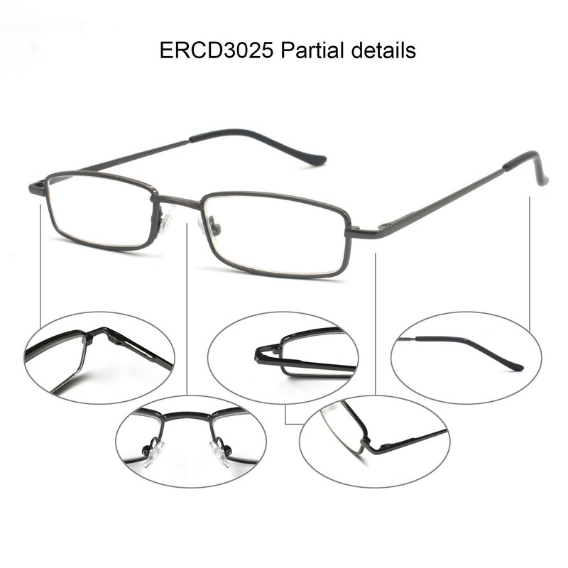 EYE ZOOM 3 Pack Ultra Slim Compact Lightweight Tube Reading