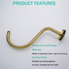 SEABEFORE 13 Inch Shower Arm,S Shaped Shower Head Riser Pipe