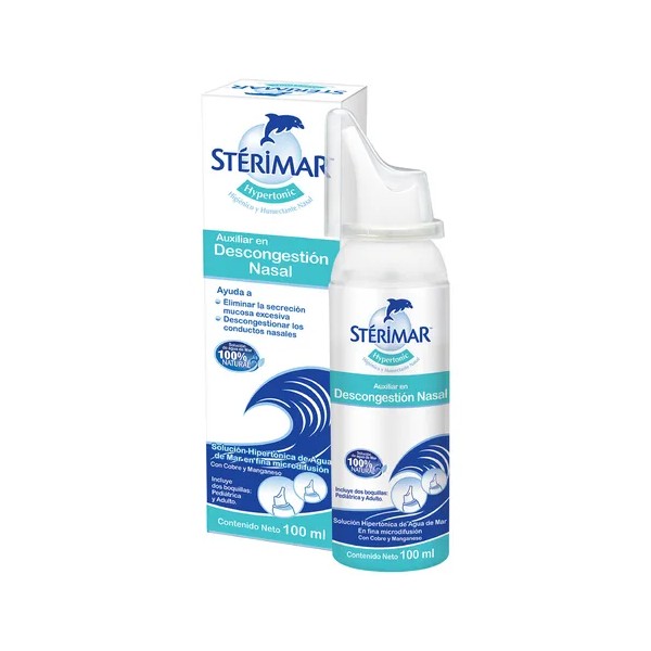 Stérimar Solución Nasal Hypertonic 100 ml. Recomendado para Congestión Nasal