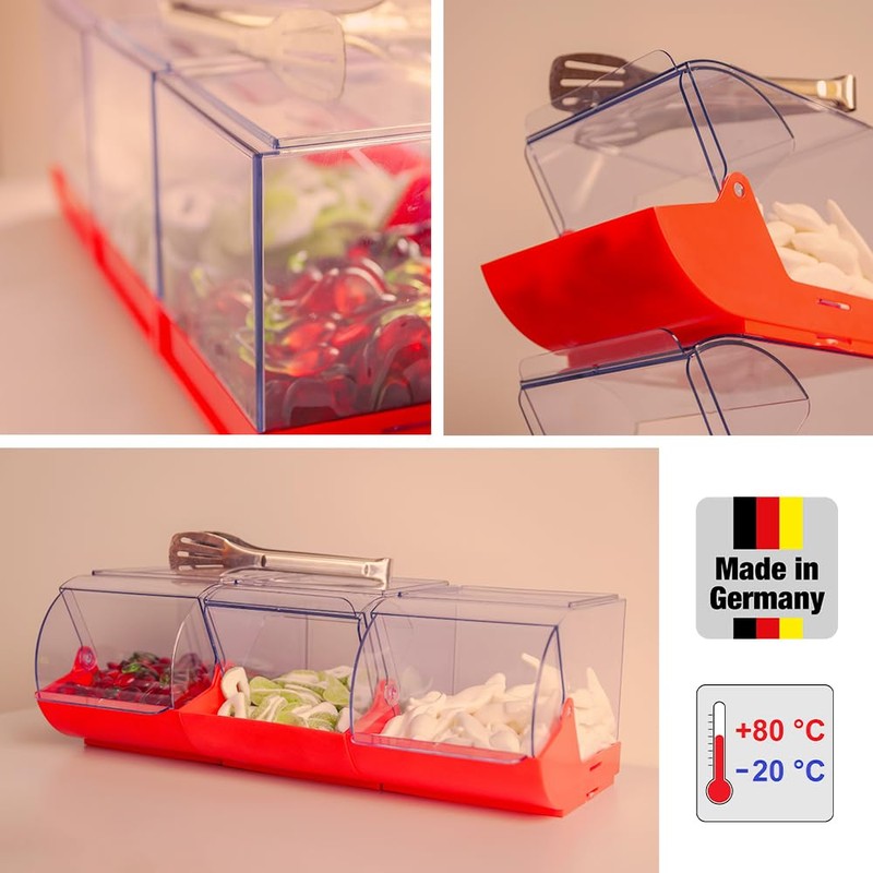 hünersdorff Plastic Box Polypropylene with Transparent Hinged Lid 3.7 Litre