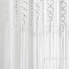 Lush Decor Boho Macrame Textured Cotton Window Curtain Panel, 40"