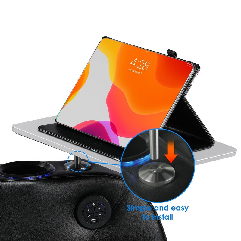 Weilianda Home Theater Seating Series Swivel Tray Table for Wei