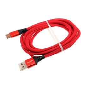 Fonus Red 6ft USB-C Cable Type-C Charger Cord Compatible with Lenovo Idea Tab Pro (2025), Power Wire Long Braided Fast Charge