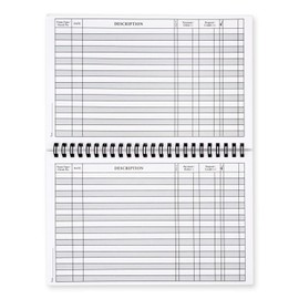 Top Spiral Bound Floral Filigree Checkbook/Transaction Register