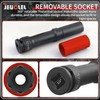 JEUCLEL 21mm 1/2"Extra-long Thin Wall Wheel Protector Impact Deep Socket,