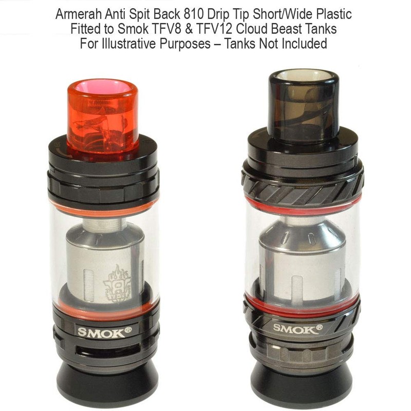 Armerah Anti Spit Back 810 Drip Tip eCig Mouthpiece Short/Wide