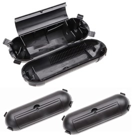 Funwell 3 Pack Outdoor Extension Cord Safety Cover with Waterproof Seal, IP44 Weatherproof Cord Cover for Protect Outdoor Outlet Plug Socket Holiday String Lights, Black