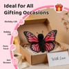 JUSTQUNSEEN 8-Inch Realistic Butterfly Stuffed Animal Plush Toy, Soft Stuffed