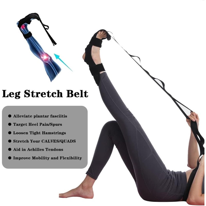 Foot Stretcher Belt, Leg Stretch Strap Foot Rehabilitation Strap with