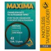 Maxima Knotless Tapered Leader 4X 7.5 ft Clear