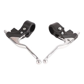 Universal Aluminium Alloy 22mm 7/8in Handlebar Brake Lever Pair for Mini Pocket Dirt Bike ATV Black Silver