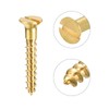 sourcing map Wood Screws M2.5 x 16mm Slotted Flat Head