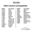 Minka Aire WC400 DC Wall Control or Remote w/Full Function,