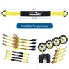 Autofonder 2Pc Tow Dolly Basket Straps with Flat Hook for