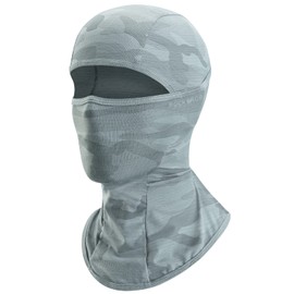 Rockbros Balaclava, For Summer, Cooling Face Cover, Balaclava, UV Protection, Sun Protection, Breathable, Thin, Sweat Absorbent, Quick Drying, Stretchy, For Cycling, Biking, Fishing, Climbing, Running, Sports, Outdoors, Men's (Grey)