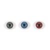 8pcs 4 Colors 23*16mm Oval Flat Hollow Highlight Resin Colorful