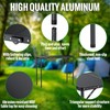 GARLLEN Folding Camping Table Max 27.5", 3-Height Adjustable Portable Camping